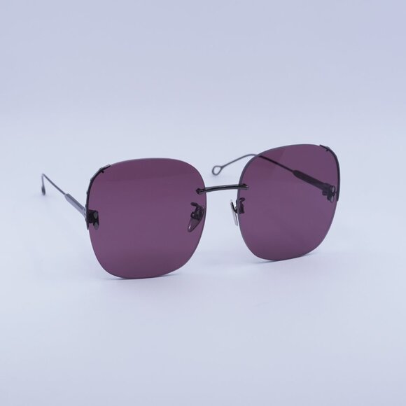 🕶️New Isabel Marant IM 0055/S KJ1 U1 Sunglasses - Ruthenium Frame, Plum Lenses - Picture 5 of 9